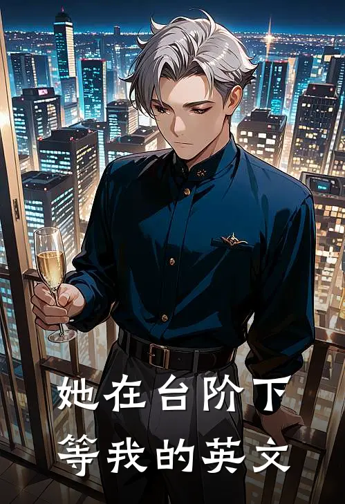 她在台阶下等我的英文